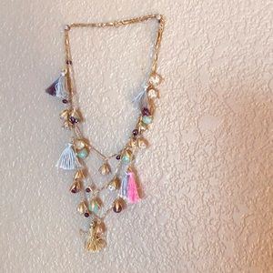 Tassel jewel necklace